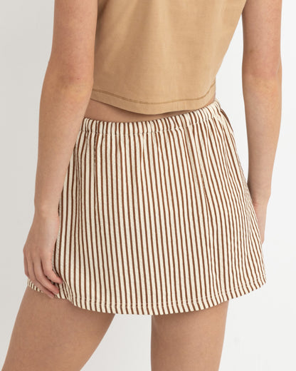 COVE STRIPE SKORT NATURAL