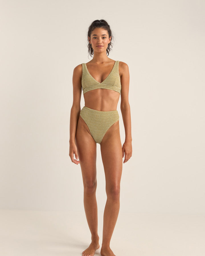 COVE STRIPE TALL TRI TOP OLIVE