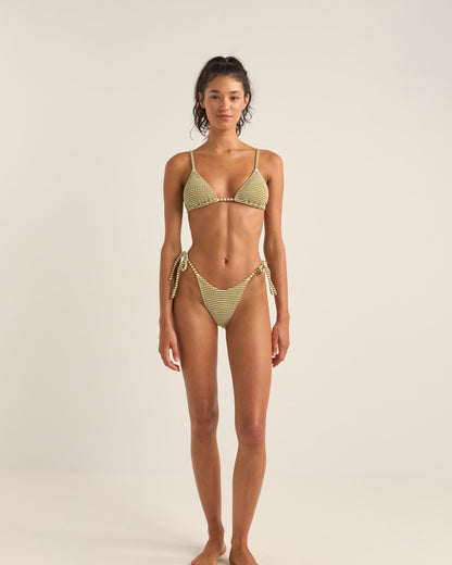 COVE STRIPE TIE SIDE HI CUT PANT OLIVE