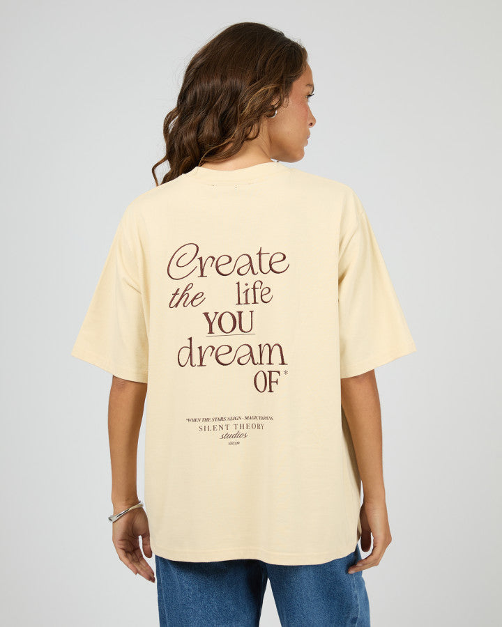 DREAMS OVERSIZED TEE butter