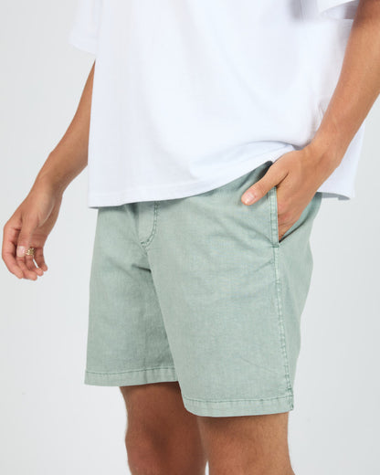 ELASTIC WAIST SHORT grn