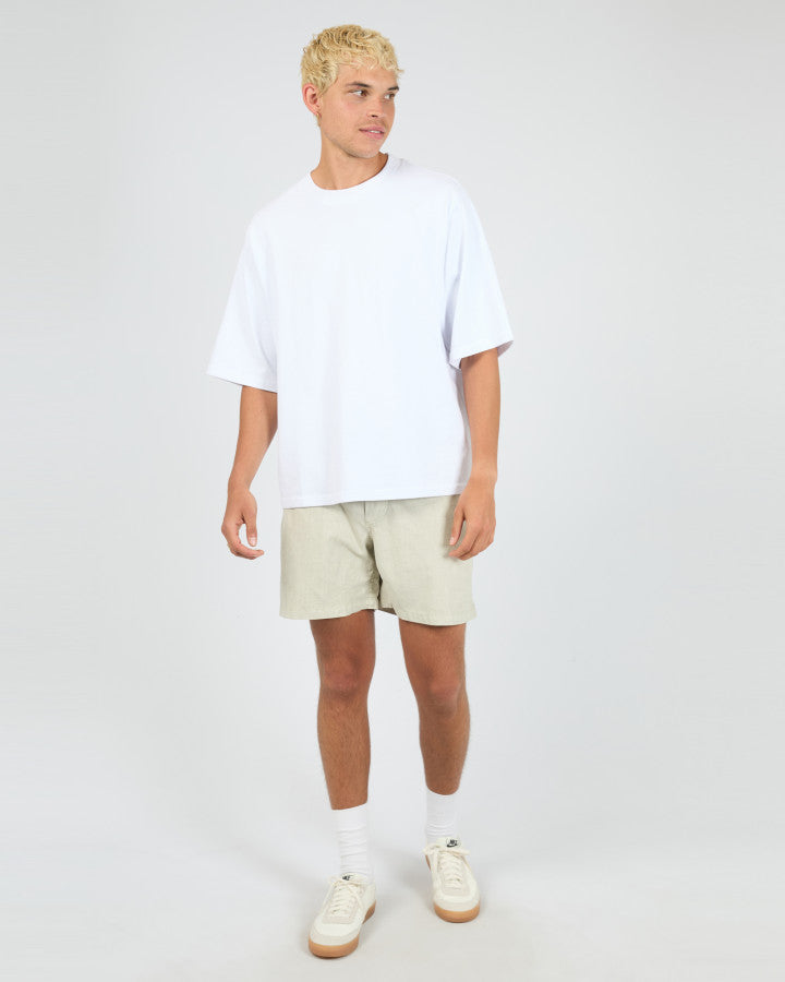 ELASTIC WAIST SHORT nat