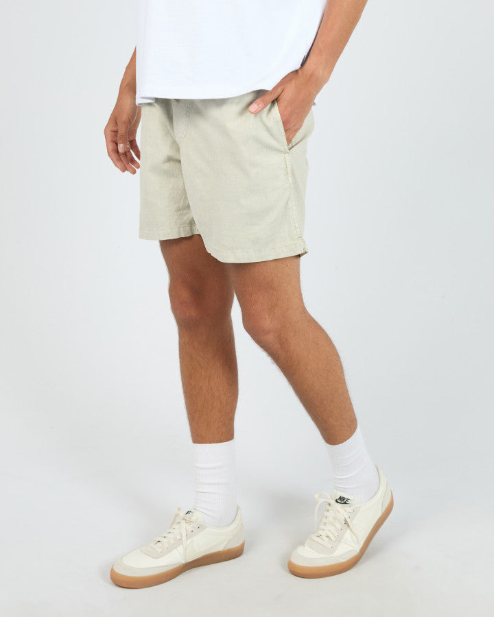 ELASTIC WAIST SHORT nat