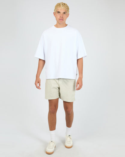 ELASTIC WAIST SHORT nat