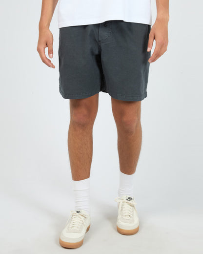ELASTIC WAIST SHORT navy