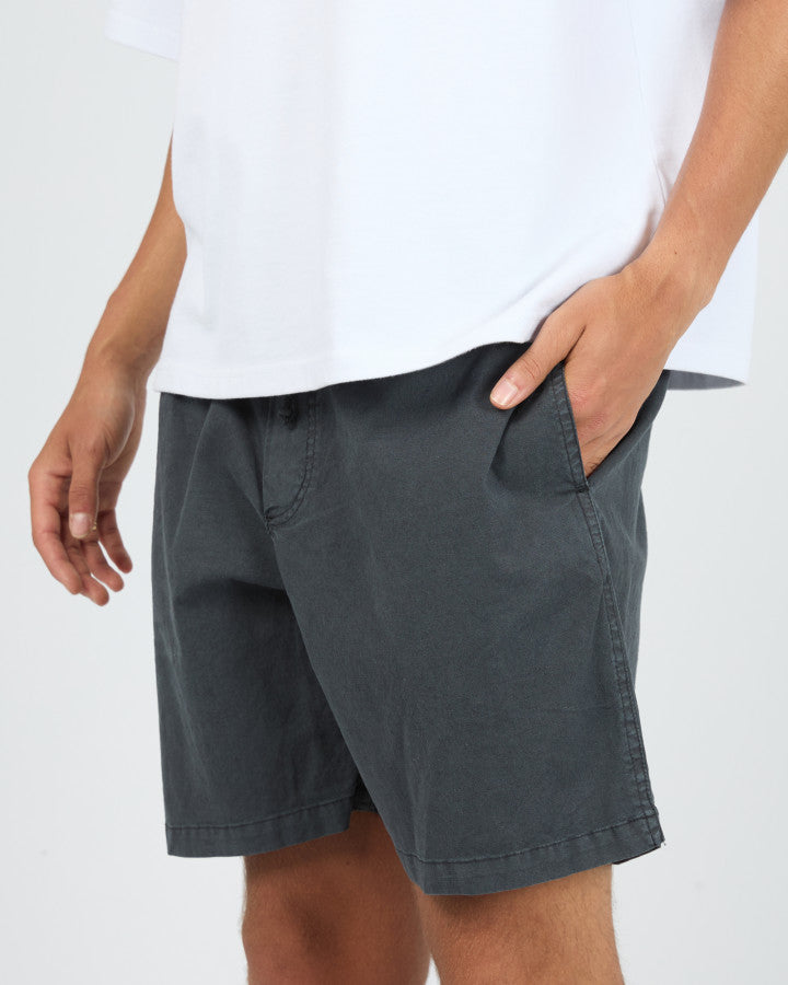 ELASTIC WAIST SHORT navy