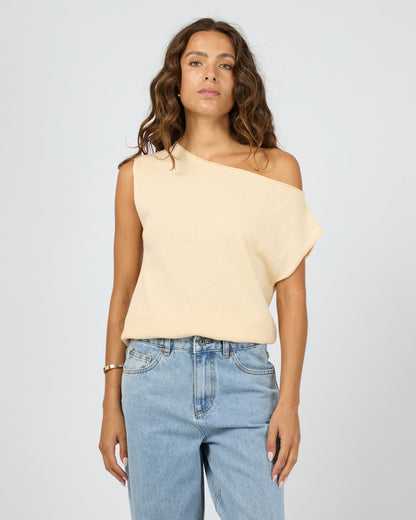 ELLIS OFF THE SHOULDER TOP butter