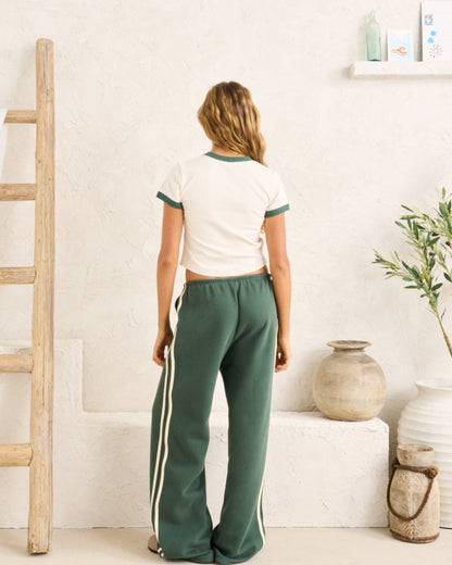 EMBROIDERED FLORAL TEE natural