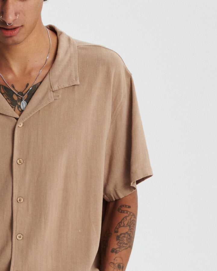 ERNIE RESORT SHIRT oatmeal