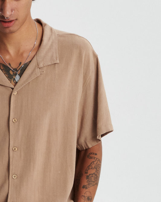 ERNIE RESORT SHIRT oatmeal