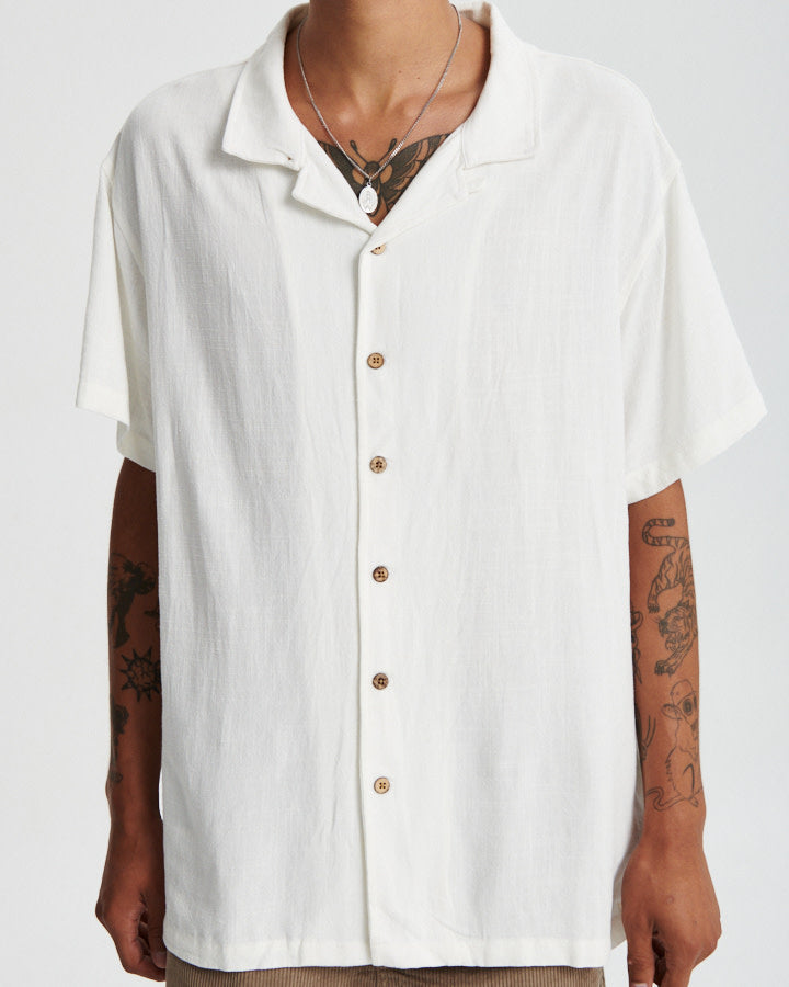 ERNIE RESORT SHIRT oatmeal