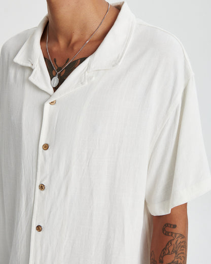 ERNIE RESORT SHIRT oatmeal