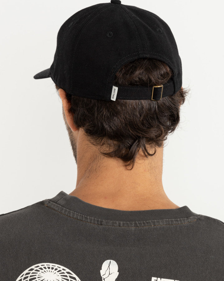 ESSENTIAL BRUSHED TWILL CAP BLACK