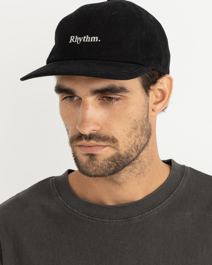 ESSENTIAL BRUSHED TWILL CAP BLACK