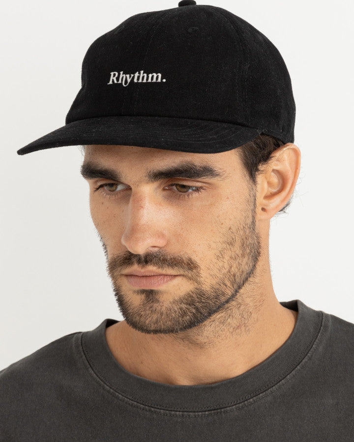 ESSENTIAL BRUSHED TWILL CAP BLACK