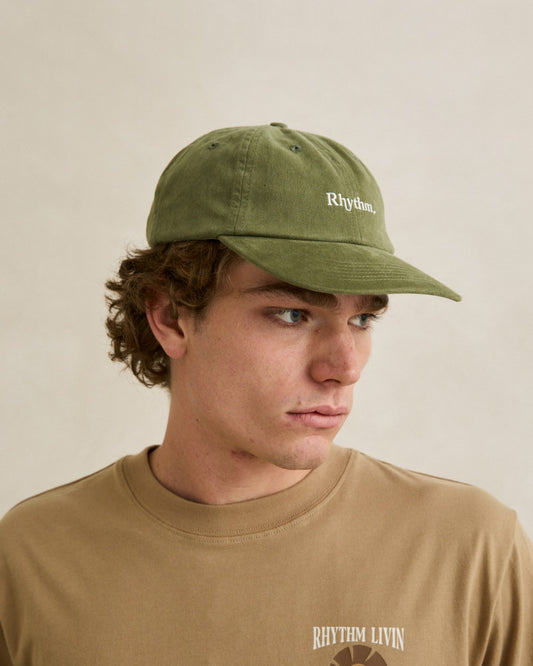 ESSENTIAL BRUSHED TWILL CAP dill
