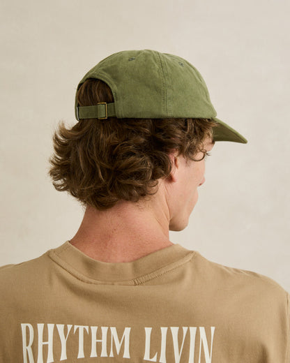 ESSENTIAL BRUSHED TWILL CAP dill
