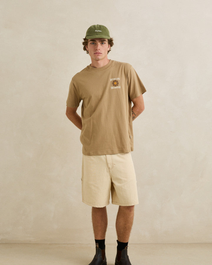 ESSENTIAL BRUSHED TWILL CAP dill