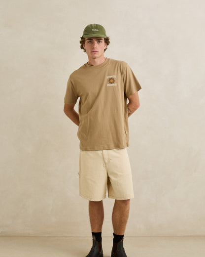 ESSENTIAL BRUSHED TWILL CAP dill