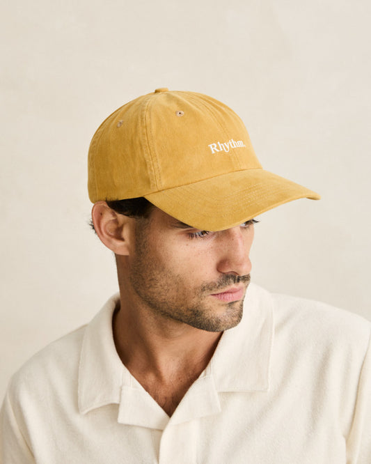 ESSENTIAL BRUSHED TWILL CAP mustard