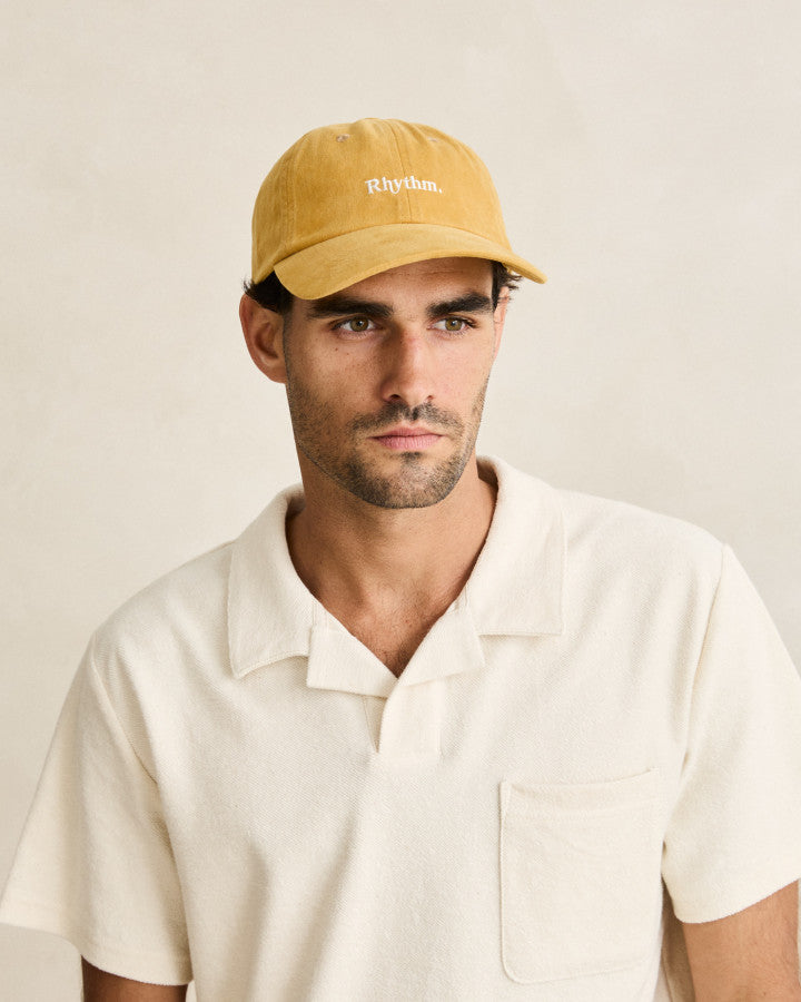 ESSENTIAL BRUSHED TWILL CAP mustard