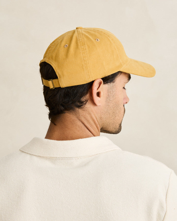 ESSENTIAL BRUSHED TWILL CAP mustard