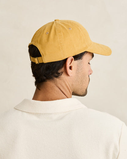 ESSENTIAL BRUSHED TWILL CAP mustard