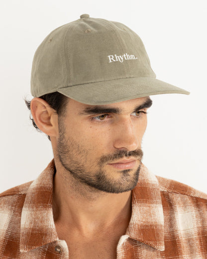 ESSENTIAL BRUSHED TWILL CAP  SEA GRASS