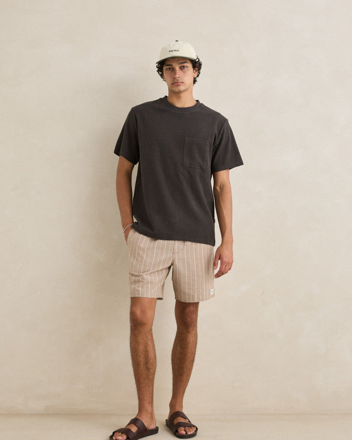 ESSENTIAL BRUSHED TWILL CAP stone
