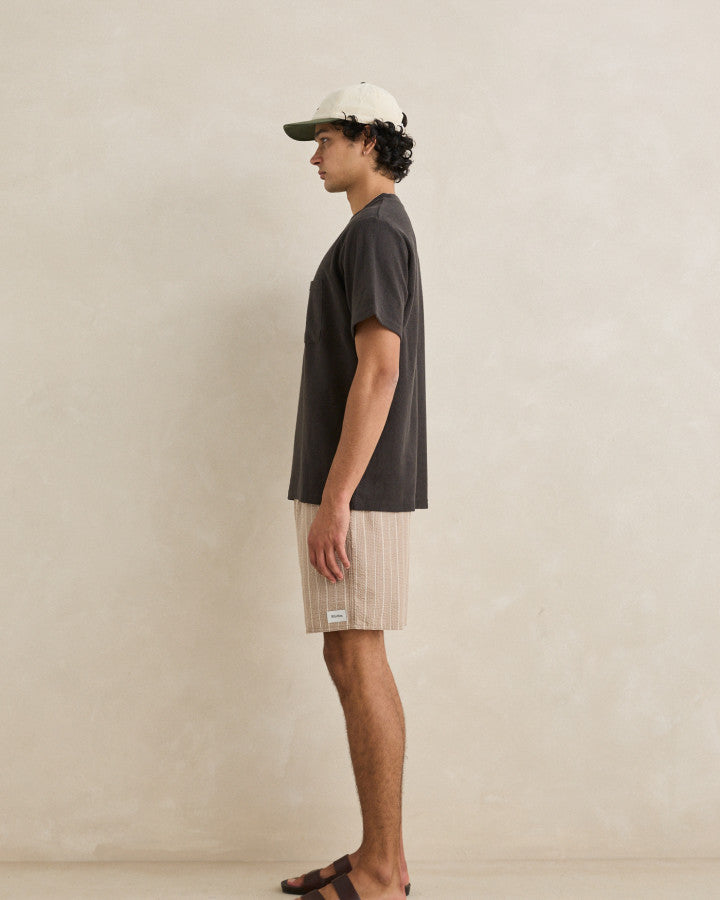 ESSENTIAL BRUSHED TWILL CAP stone
