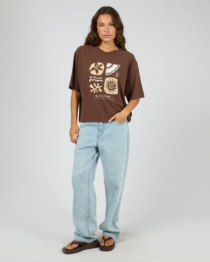ETERNAL RELAXED TEE brown