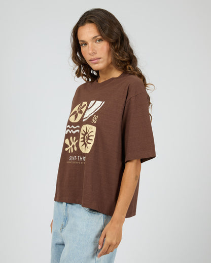 ETERNAL RELAXED TEE brown