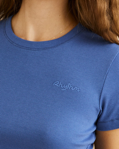 EVERYDAY RIB TEE blue
