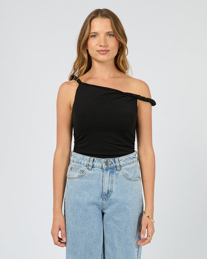 EVIE TWIST TANK black