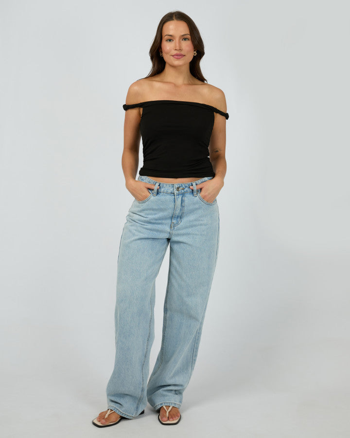 EVIE TWIST TANK black