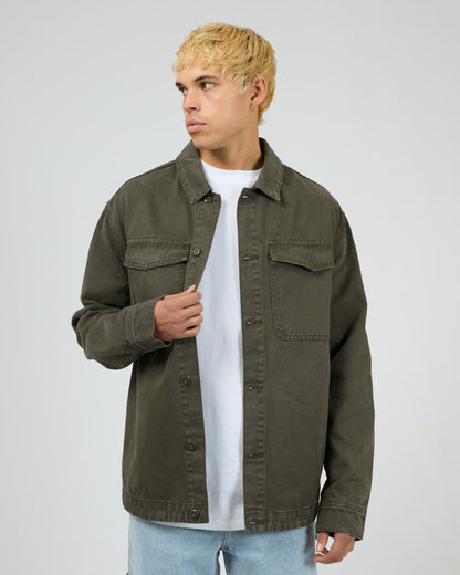 FADE OVERSHIRT khaki