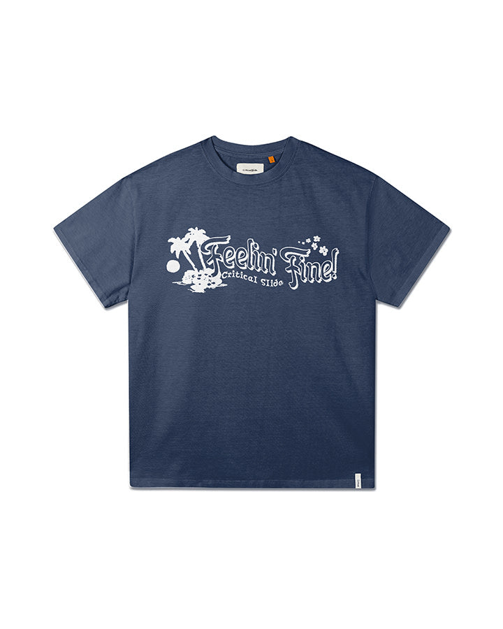 FEELIN FINE TEE blue