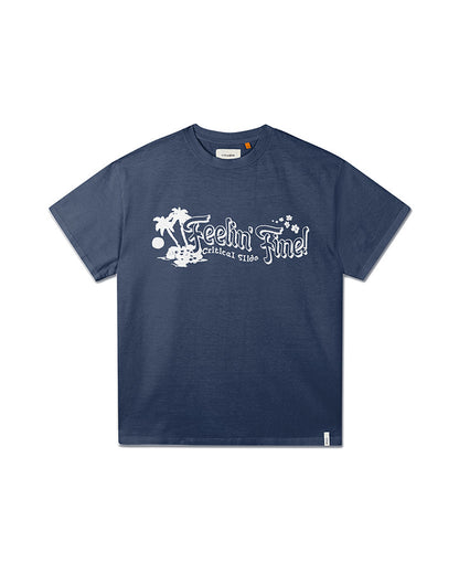 FEELIN FINE TEE blue