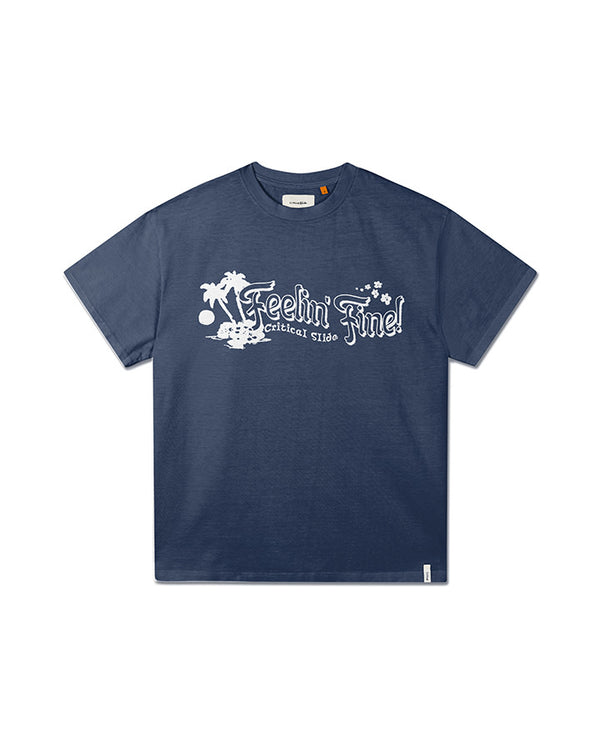 FEELIN FINE TEE blue