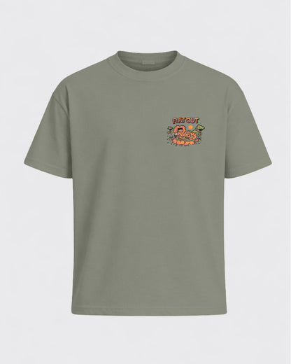 FLAT OUT TEE khaki