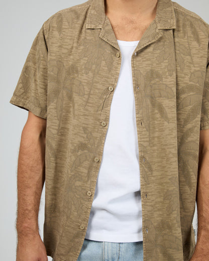 FOLIAGE SS SHIRT brown
