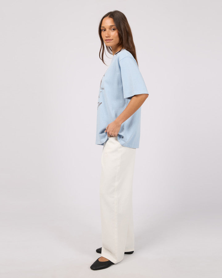 FUNDAMENTAL OVERSIZED TEE light blue