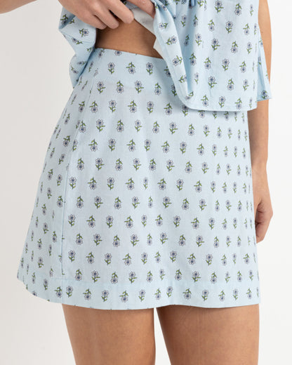 GINGER MINI SKIRT LIGHT BLUE