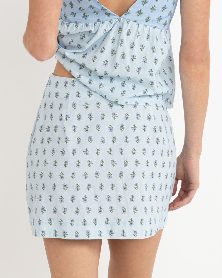 GINGER MINI SKIRT LIGHT BLUE