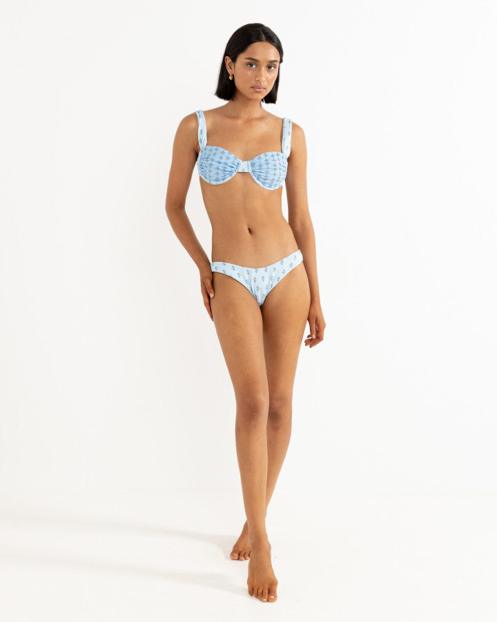 GINGER REVERSIBLE SLIDE TRI TOP CORNFLOWER