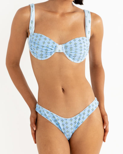 GINGER SOFT STRAP BALCONETTE TOP CORNFLOWER