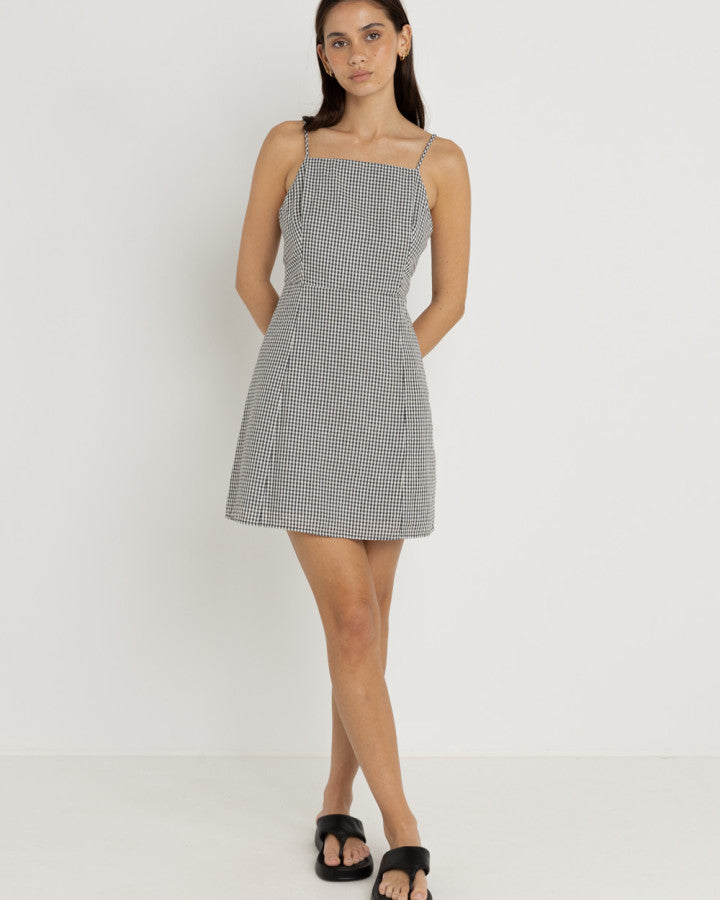 GINGHAM MINI DRESS