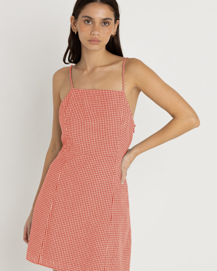 GINGHAM MINI DRESS