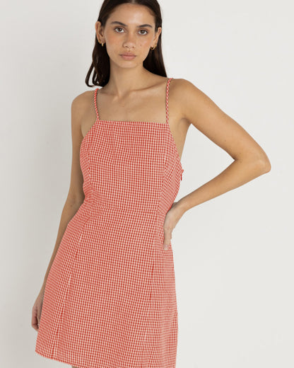 GINGHAM MINI DRESS