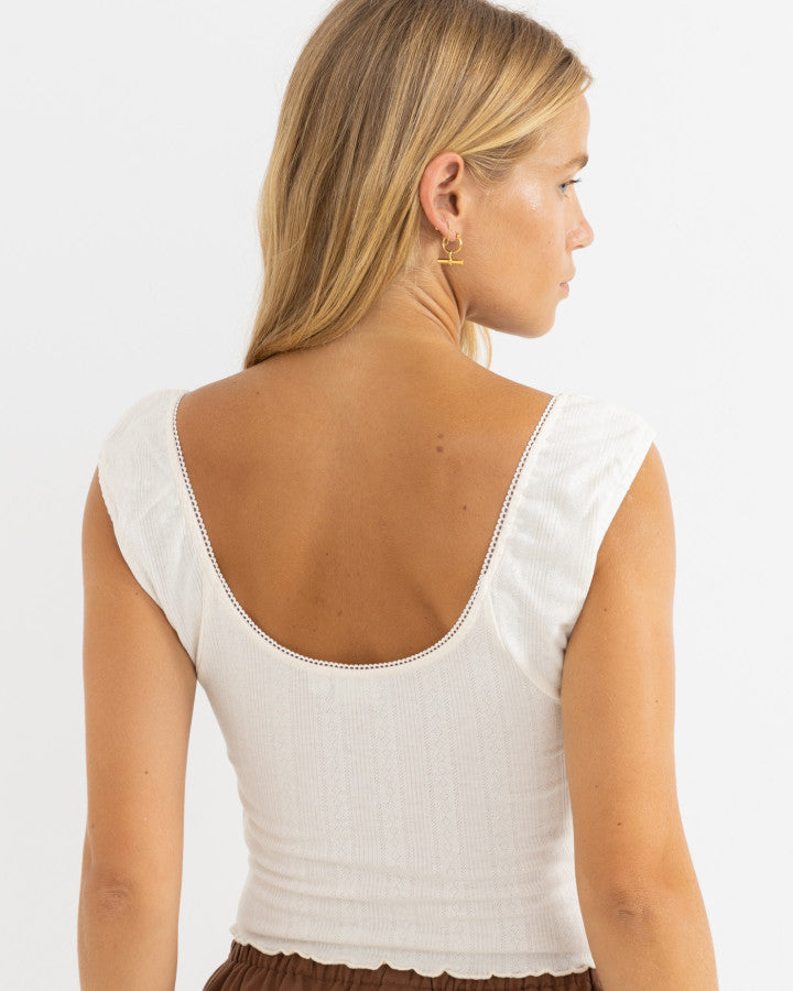 GRACIE SWEETHEART TOP cream